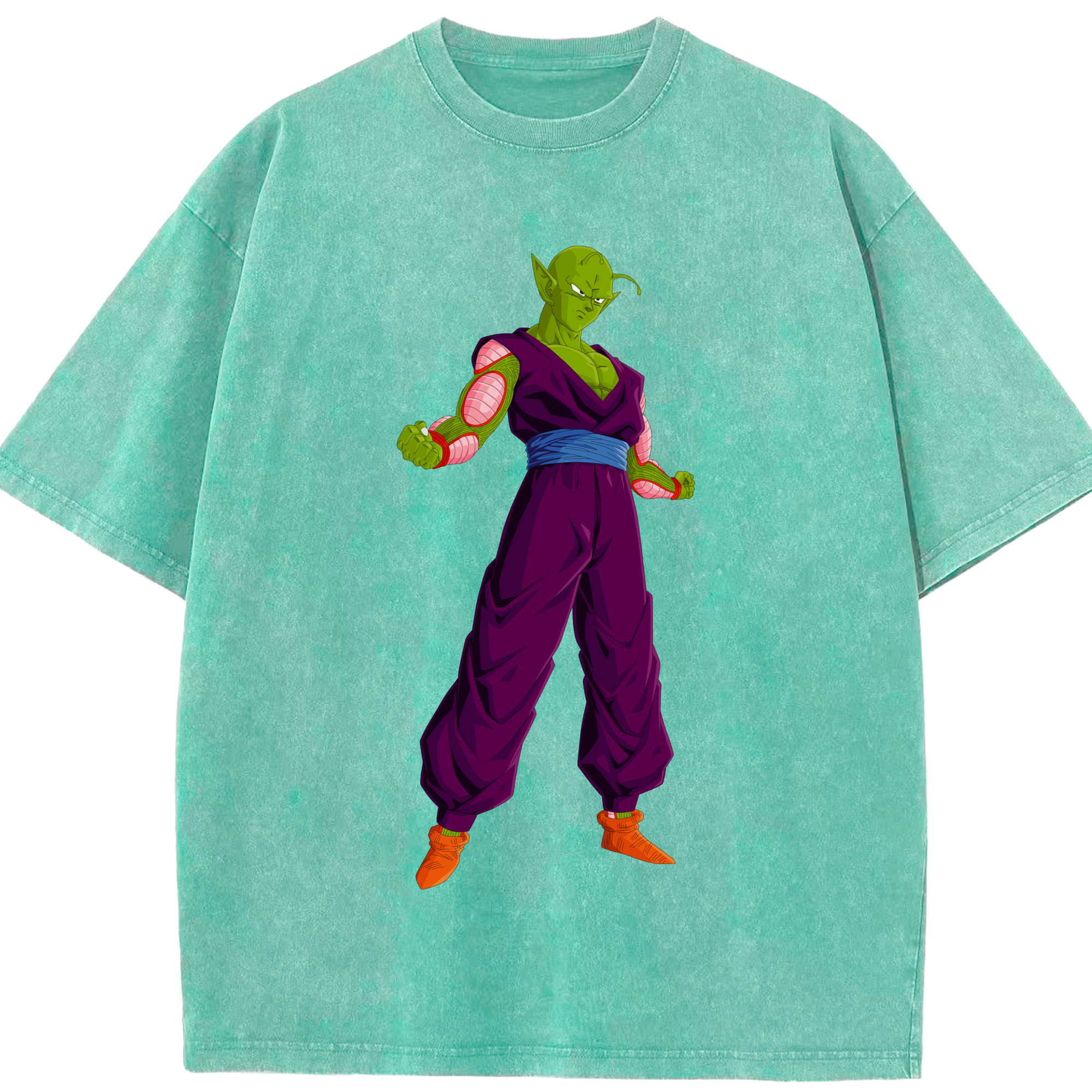 （画像用） ドラゴンボール ピッコロ DRAGON BALL Piccolo 綿100% ヴィンテージ風 半袖Tシャツ（フロントプリント）